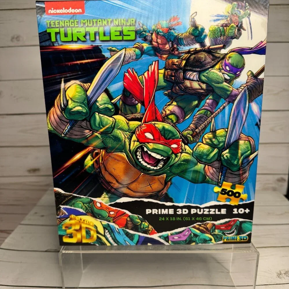 TMNT Teenage‎ Mutant Ninja Turtles 3D Puzzle 500 Piece Prime 3D Nickelodeon New